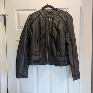 Women's Black Leather Jacket